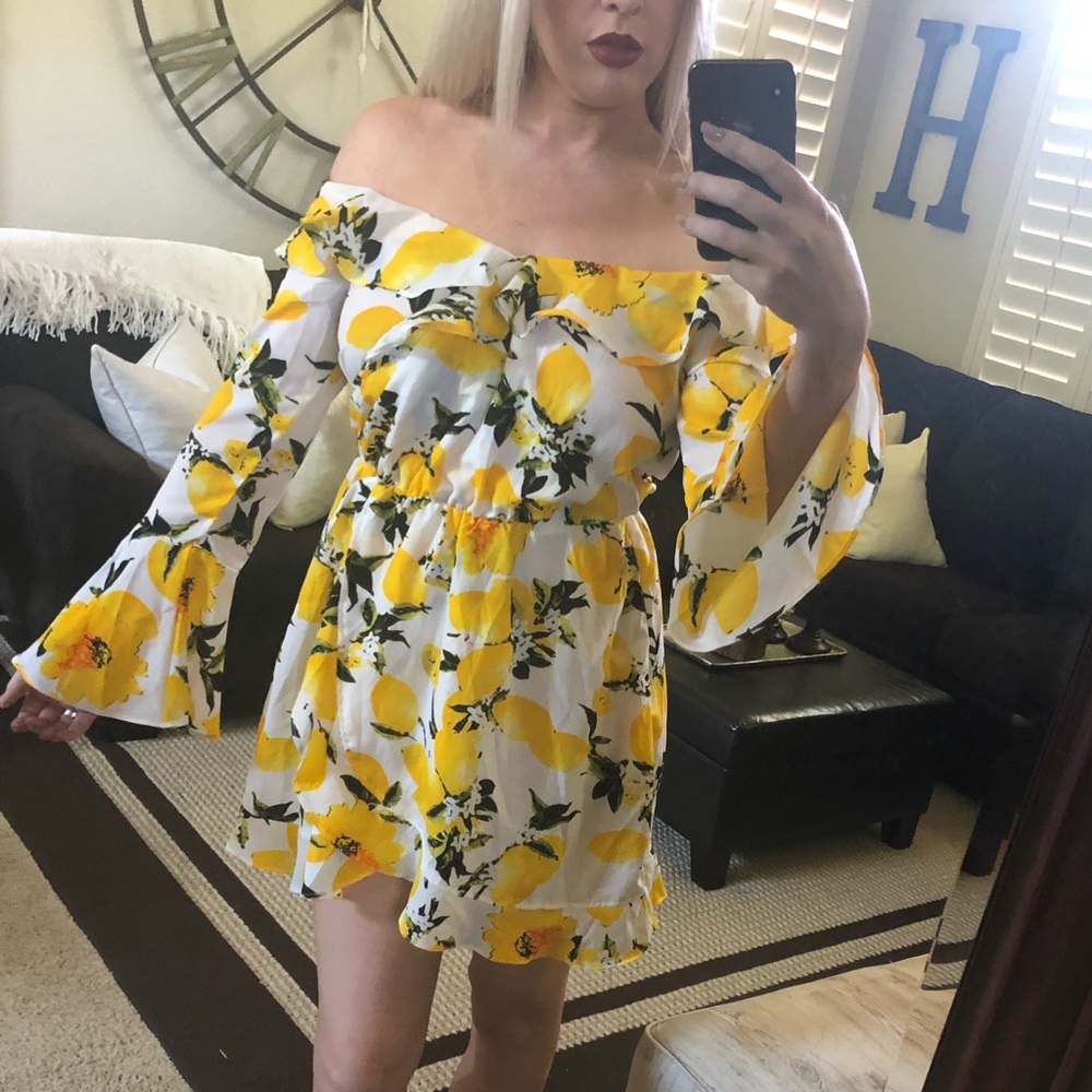 Lemon Dress Boohoo